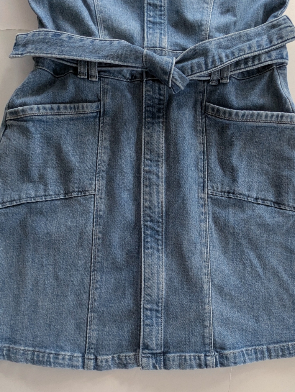 Paige Kelsee Denim Dress Size 10 - Picture 8 of 11